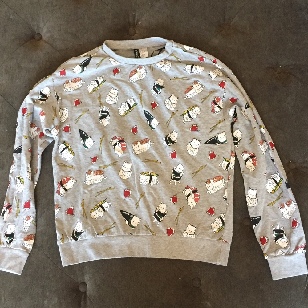 Cat and Sushi Sweater